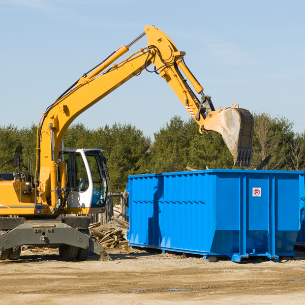 are there any restrictions on where a residential dumpster can be placed in Hannacroix New York